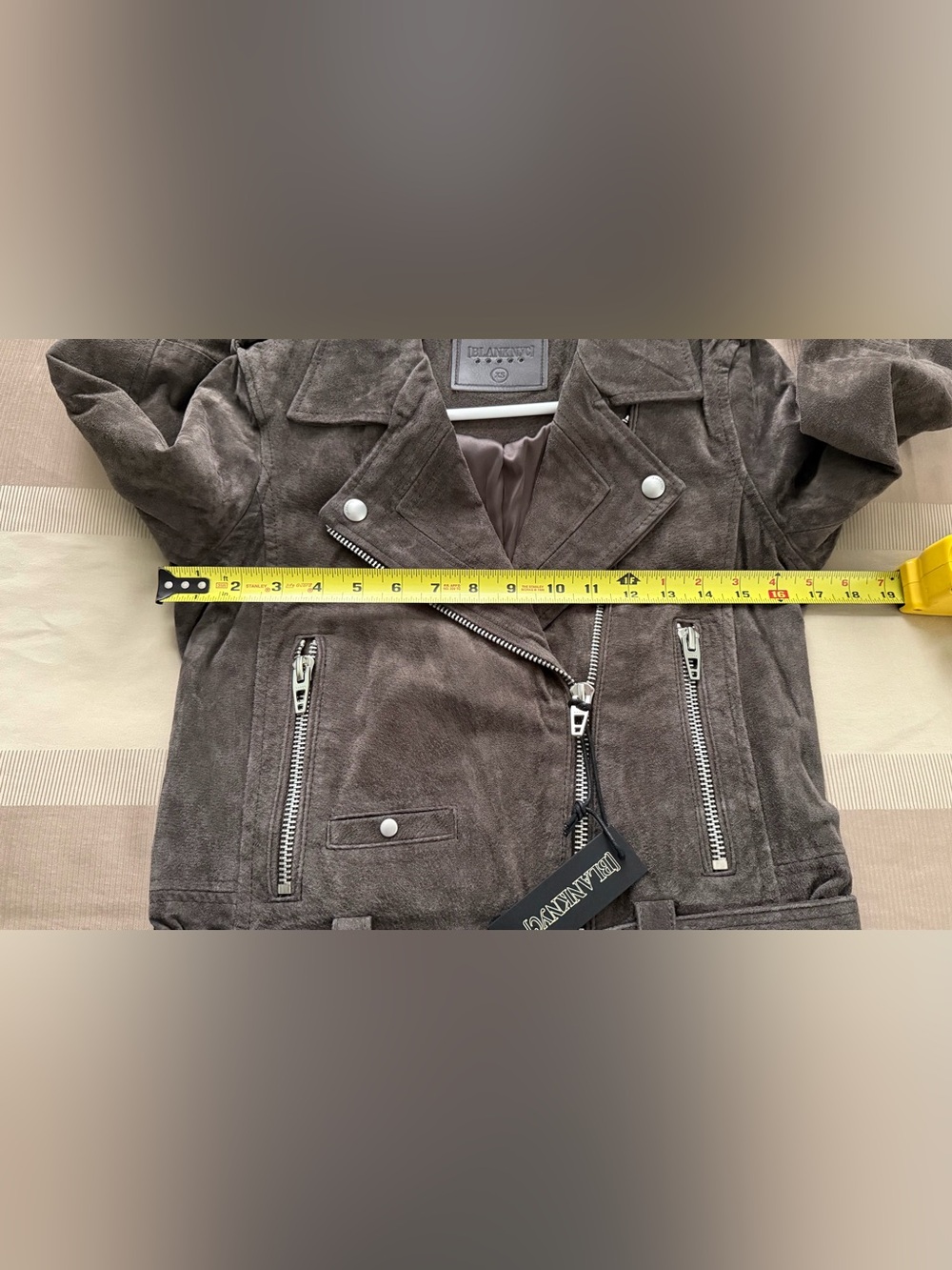 NWT [BLANKNYC] Cropped Suede Leather Motorcycle Jackets - Picture 16 of 16